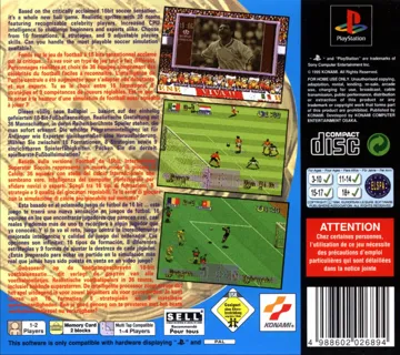 International Superstar Soccer Deluxe (EU) box cover back